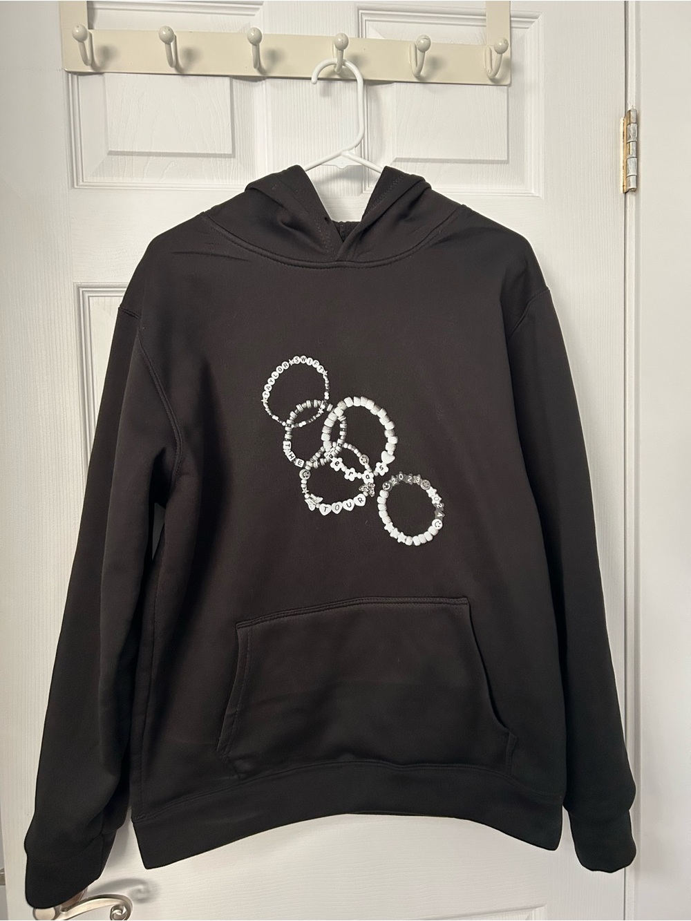 Taylor Swift Eras Tour Friendship Bracelet Black Hoodie